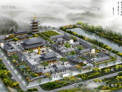 黄山寺庙建筑总体规划方案
